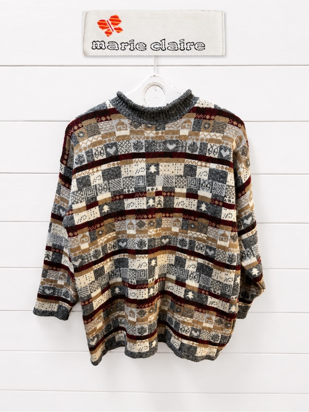MARIE CLAIRE – Vintage Wool Blend Sweater (M)